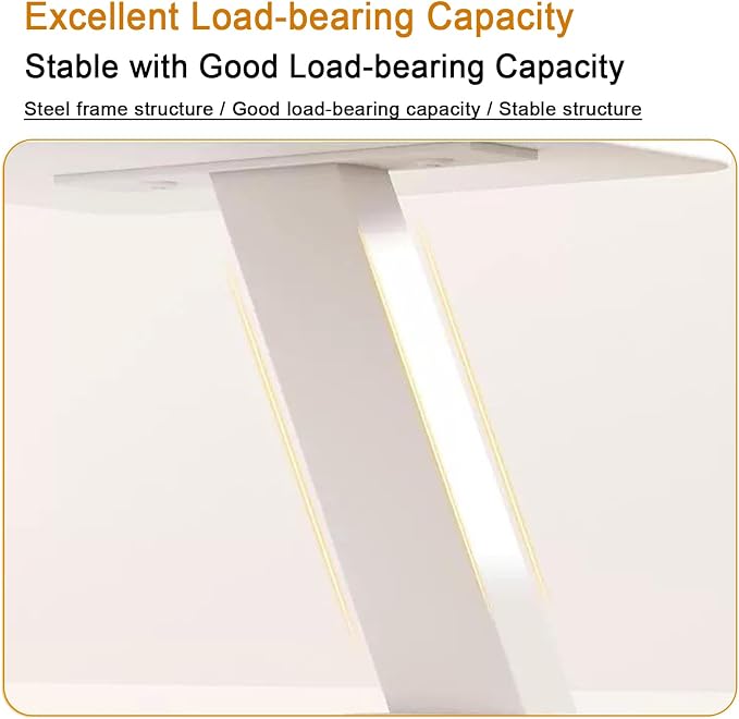 Clamp on Desk Shelf 23.6x7.8in Space-Saving Desktop Extender | White Klemmbares Schreibtisch Organizer Regal Adjustable Floating Desks Shelf for Office, Dorm, Home Desk Organization