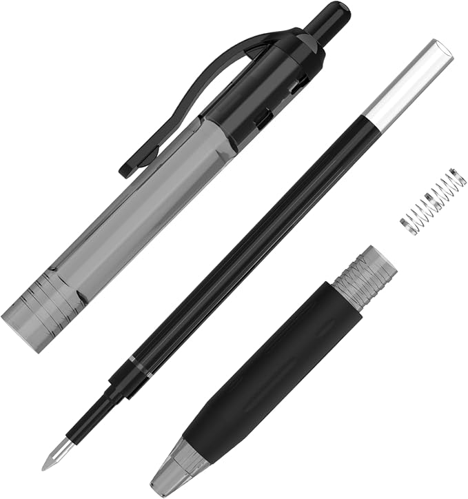 EYEYE G-103 Retractable Gel Pens Black 50 Pack, 0.5mm Extra Fine Point Ink Pen Quick Dry, Ballpoint Pen Fine Point Smooth Writing Pens for for Office School Supplies