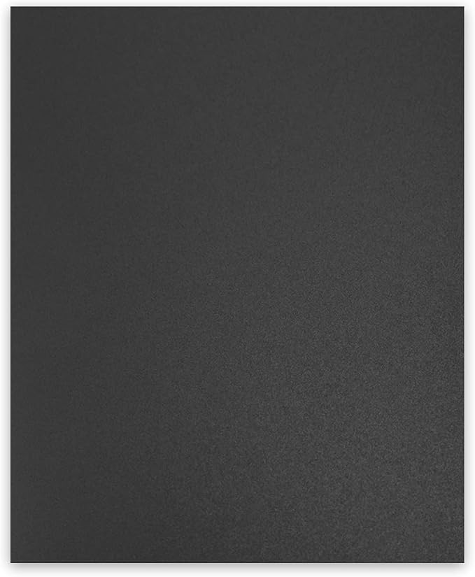 Binditek 12 Mil Sand-Textured Binding Covers, Letter Size, Black, 500 Pack | Plastic Binding Covers, 8.5" x 11", Subtle Matte Finish, Square Corners, Unpunched, Ideal for Business Reports and Proposals