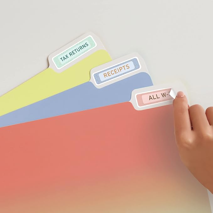 Avery® Extra Large File Folder Labels, Removable Adhesive, Matte White, 15/16" x 3-7/16", 450 Labels (8425)