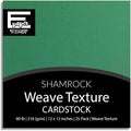 Shamrock—12x12 Textured Cardstock | 80lb Textured Green Scrapbook Paper | Premium Cardstock for Cricut Cutting | 25 Sheets