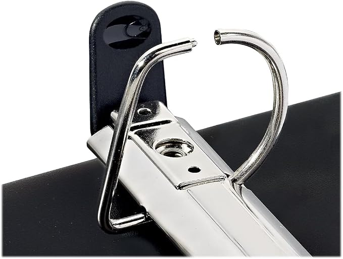 Staples Heavy Duty 1 1/2" 3-Ring View Binder, D-Ring, Black, 4/Pack