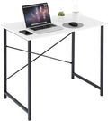 32 Inch Computer Desk, Small Writing Desk for Home Office Bedroom | 265 lb Capacity, Reinforced X-Frame, Waterproof MDF Top, Scratch-Resistant Surface, Easy Assembly, White