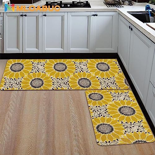 Kitchen Rugs and Mats Set of 2,Floor Mats for Home Kitchen Decor Mat
