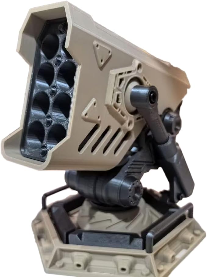 Creative Pen Holder,‌Military Style 3D Printed Pen Holder - Adjustable Click-Lock Desktop Organizer, Battlefield Mech Model Utility Ornament, PETG Material, EVA-00 PROTOTYPE