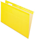 Pendaflex 04153 1/5 YEL Reinforced Hanging Folders, Legal Size, Yellow, 1/5 Cut, 25/BX (4153)