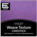 VIOLET—12x12 Textured Cardstock | 80lb Textured Purple Scrapbook Paper | Premium Cardstock for Cricut Cutting | 25 Sheets