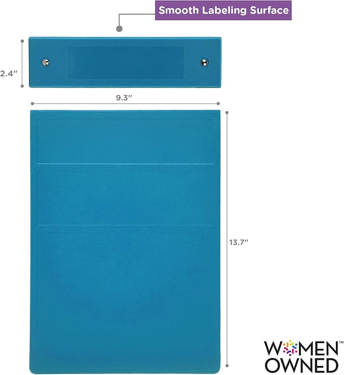 Carstens 2-Inch Heavy Duty 3-Ring Binder - Top Opening, Pool Blue, Durable Plastic, No-Gap Rings, Waterproof Cover, No Pockets, Holds 300 US Letter Sheets, BPA-Free, Made in USA (5878-3R), Case of 16