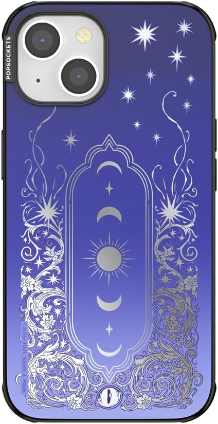 PopSockets iPhone 13 Phone Case with MagSafe, Wireless Charging Compatible, Bookish - Mirror Curse Breaker