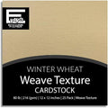 Winter Wheat—12x12 Textured Cardstock | 80lb Textured Tan Scrapbook Paper | Premium Cardstock for Cricut Cutting | 25 Sheets