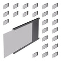 Master Magnetics Heavy-Duty Magnetic Labels - Magnetic Label Holders for a Metal File Cabinet, Shelf, Whiteboard - Fits Signs and Tags - 5" L x 3" H - Includes 35 Perforated Cards - 25-Pack