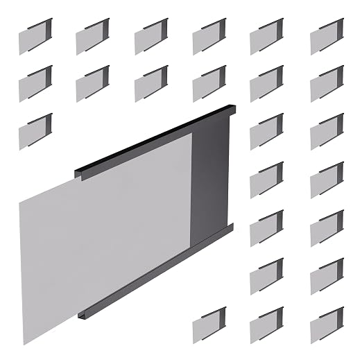Master Magnetics Heavy-Duty Magnetic Labels - Magnetic Label Holders for a Metal File Cabinet, Shelf, Whiteboard - Fits Signs and Tags - 5" L x 3" H - Includes 35 Perforated Cards - 25-Pack