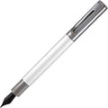 Monteverde USA Ritma Fountain Pen in Silver – Fine Nib, Smooth JoWo Stainless Steel, Refillable Ink Cartridge/Converter – Ideal for Everyday Writing & Journaling