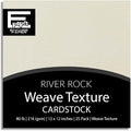 River Rock—12x12 Textured Cardstock | 80lb Textured Gray Scrapbook Paper | Premium Cardstock for Cricut Cutting | 25 Sheets