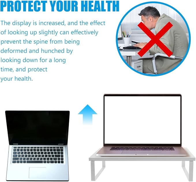 ARTIBETTER Monitor Stand Riser for Desk with Storage Space 15.75X7.87X3.14 Inch Computer Monitor Lift Ergonomic Viewing Desktop Riser for Home Office