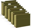Extra Capacity Hanging File Folders, RAZCC 30 Pack Letter Size Reinforced Hanging Folders with Heavy Duty 3 Inch Expansion for Bulky Files, Filing Cabinet, Adjustable Tabs, Green