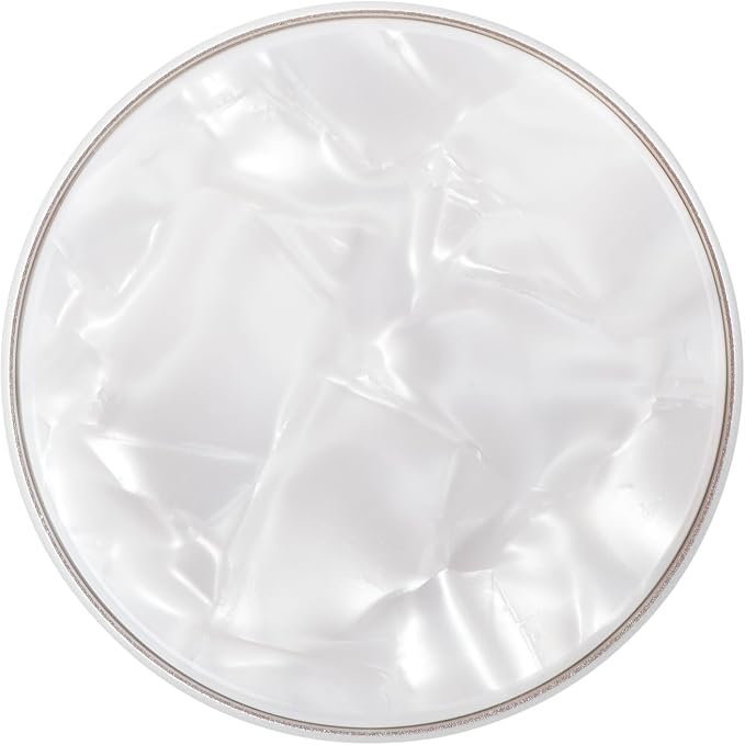 PopSockets Adhesive Phone Grip, Holder- Pearl White | Secure Comfortable Hold, Anti-Drop, Kickstand, White, Electronic Accessories, For iPad/Kindle/iPhone/Android