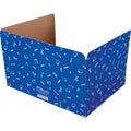 Really Good Stuff - 163200BL Standard Privacy Shields for Student Desks – Set of 12 - Matte - Study Carrel Reduces Distractions - Keep Eyes from Wandering During Tests, Blue with School Supplies Pattern