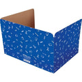 Really Good Stuff Large Privacy Shields, Set of 12, Blue, Glossy Finish