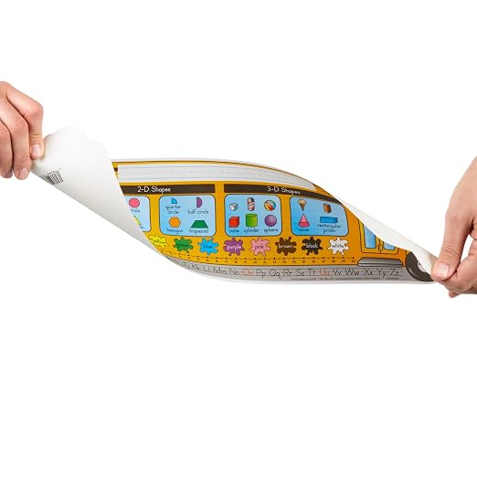 Really Good Stuff Zaner-Bloser Bus-Shaped Desktop Nameplates, 24-Pack