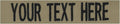 Custom Uniform Name Tapes Solid Colors. Coyote Tan Fabric, 5 Inch Hook Fastener (Uniform Ready Fastener)
