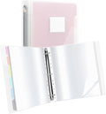 80-Pocket Clear Binder with Plastic Sleeves for Letter/A4 Size | Document Binder Organizer for Papers, Certificates and Artwork, Macaron PP Divider Pages for Presentation