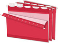 Pendaflex PFX42623 Ready-Tab Reinforced Hanging File Folders, Letter Size, Red, 5 Tab, 25/BX (42623)