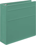 Carstens 3-Inch Heavy Duty 3-Ring Binder - Side Opening, Mint, Durable Plastic, Precision No-Gap Rings, Waterproof Cover, No Pockets, Holds 400 US Letter Sheets, BPA-Free, Made in USA (1748-3R)