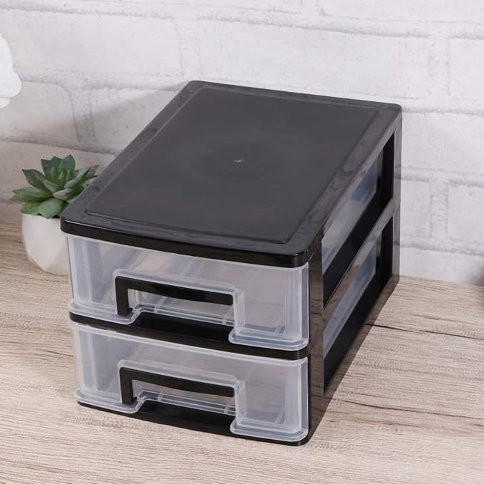 Cosmetic Organizer Mini Plastic Drawer Organizer Plastic Storage Drawers Storage Bins with Drawers Home Office Desktop Organizer Small Storage Drawer for Craft,Bathroom,Dorm,Desk
