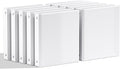 SUNEE 1 Inch Binders 3 Ring 10 Pack Bulk, PVC-Free Clear View 1" Binders (Fits 8.5x11 Inches) for School, Office & Home Use, White