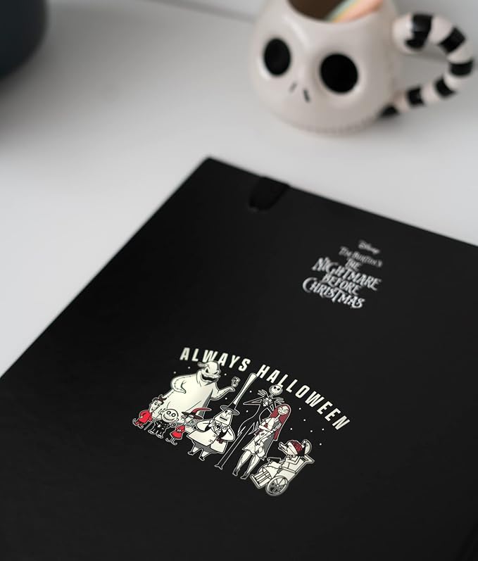Grupo Erik Disney The Nightmare Before Christmas 4 Ring Binder A4 - Gifts | A4 Folder with Elastic closure, School Folders for Paperwork A4, Back to School Supplies | Disney Stationery Gifts, Merch