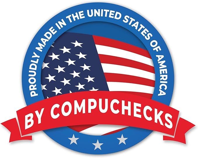 Compuchecks Gold Diamond Blank Check Paper - 500 Pack, 8.5 x 11 Inches, Laser & Inkjet Compatible, Security Business Checks with Voucher