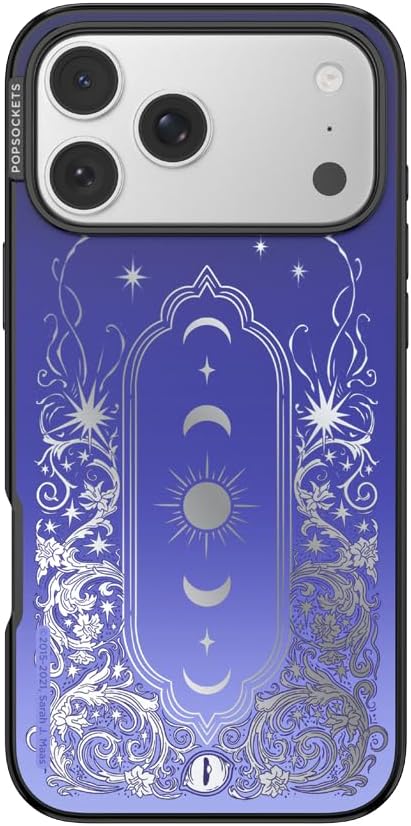 PopSockets iPhone 17 Pro Max Phone Case with MagSafe, Wireless Charging Compatible, Bookish - Mirror Curse Breaker