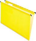 Pendaflex SureHook Reinforced Hanging Folders, Legal Size, Yellow, 1/5 Cut, 20/BX (6153 1/5 YEL)