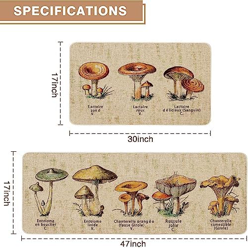 Kitchen Rugs and Mats Set of 2,Floor Mats for Home Kitchen Decor Mat