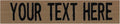 Custom Uniform Name Tapes Solid Colors. Coyote Brown Fabric, 4 Inch Hook Fastener (Uniform Ready Fastener)