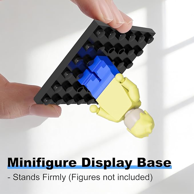 15 Display Cases Fits for Minifigures, Mini-Figures Display Boxes Fits for Figures Display, Single Mini-Figures Storage Case for Figures Collectors, Dust-Proof (Black)