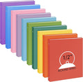 Ctosree 10 Pack Colored 3 Ring Binder with 2 Pockets Hardcover Loose Leaf Binder for Women Men Teacher Student School Office Home Supplies, Fits 11 x 8.5 Size Paper, 10 Colors (0.5",Regular Color)