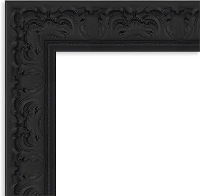 Amanti Art Black Framed Magnetic Board 27x31 Medium Vision Board for use with Magnets, 100% Metal Sheet to Display Items as Office Decor or for Home Organization in mudroom, Kitchen or Kids Room