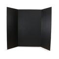Flipside Products 36” x 48” Project Boards for Presentations, Science Fair, School Projects, Event Displays and Trifold Picture Board, Proudly Made in USA - Black - 10 Pack