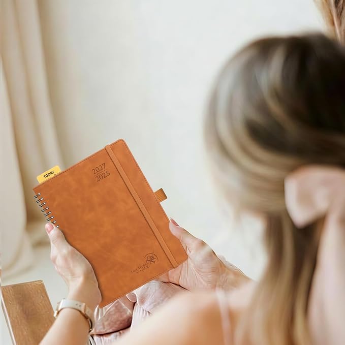 POPRUN Monthly Planner 2027-2028, 6.5"x8.5", 18 Month, Jan 2027-Jun 2028