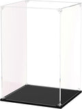Clear Acrylic Display Case, Easy Assembly Showcase Boxes(7x7x12inch) | dofopo Dust Protection Case for Action Figures and Dolls, Alternative Glass Box for Collectibles Commemorative Gifts