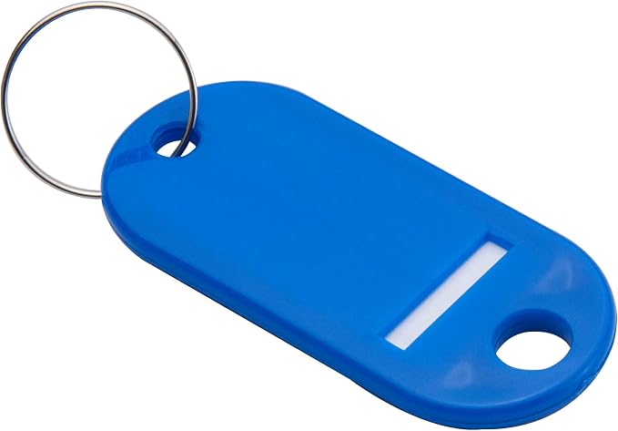 Barska Multi-Purpose Key Tags with Write-On Labels & Ring Holders - 50 Colored Tags