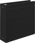 Carstens 3-Inch Heavy Duty 3-Ring Binder - Side Opening, Black, Durable Plastic, Precision No-Gap Rings, Waterproof Cover, No Pockets, Holds 400 US Letter Sheets, BPA-Free, Made in USA (1745-3R)