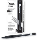 Pentel PD345A, Quicker Clicker™, Automatic Pencil, 0.5mm Lead Size, Black Barrel, Box of 12