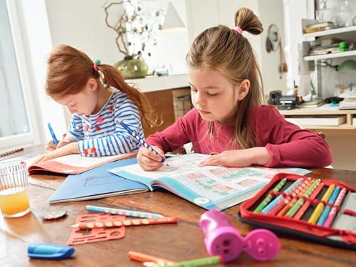 Ergonomic Coloring Pencil - STABILO EASYcolors - Left-Handed - Pack of 12 - Assorted Colors with Sharpener