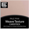 PALE PINK—12x12 Textured Cardstock | 80lb Textured Pink Scrapbook Paper | Premium Cardstock for Cricut Cutting | 25 Sheets
