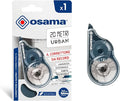Osama Correction Roller, 1 Piece, 20 m, Correction Tape, Ideal for School, Office and University, Correction Mouse, Useful Set for Writing and School Supplies, Sliding and Covering, Long Lasting
