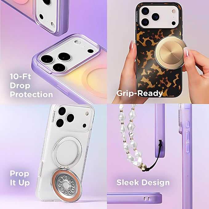 PopSockets iPhone 17 Air Phone Case with MagSafe- Heart Queen | Magnetic, Wireless Charging, Camera & Drop Protection, Heart, Valentines, Red, Textured