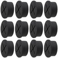 Desk Grommet, 1 Inch Flexible Rubber Grommets, Silicone Cable Cord Grommet Wire Hole Cover for Desk, Table and Other Furnitures(12Pack)